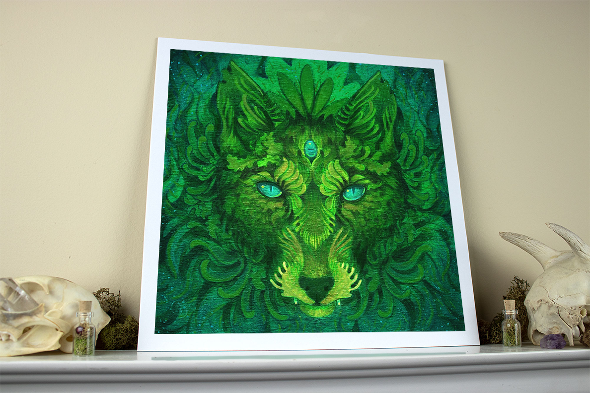 Viridian Fox Prints — Skullgarden